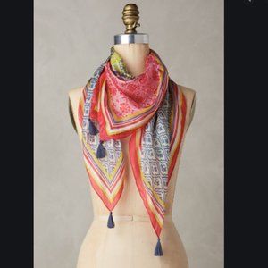 Anthropologie Emmanuelle Silk Scarf